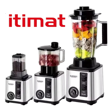 خلاط، عصارة، ومطحنة لحم 3 لتر - 9500 واط 3 في 1