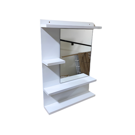 منظم خشبي عصري مع المرآة