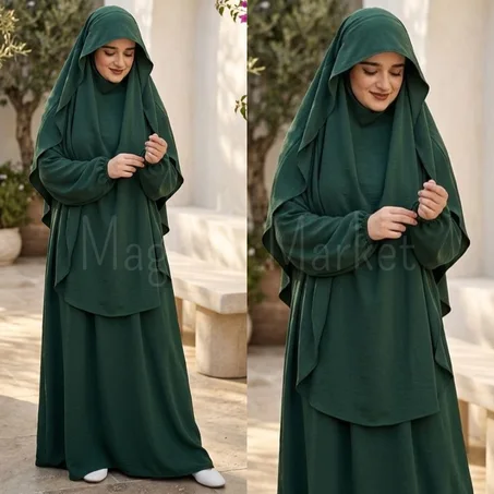 عباية سندوس - توب كريب روزا الفاخر