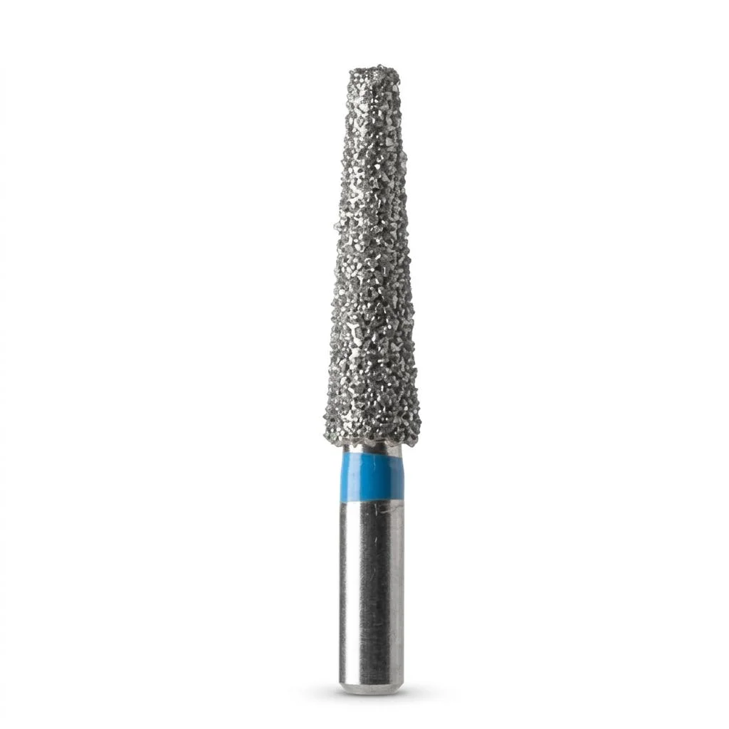 Fraise Diamantée Conique à Bout Plât pour Turbine