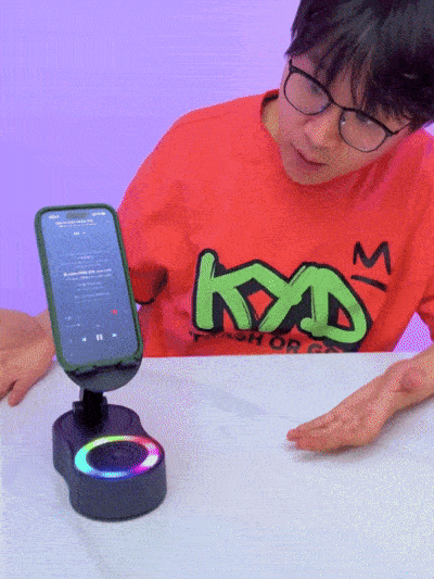 Умная беспроводная колонка 5-в-1 с индукцией и RGB подсветкой