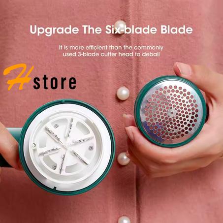 Rasoir électrique anti-peluches rechargeable avec lames à 3 feuilles en acier inoxydable