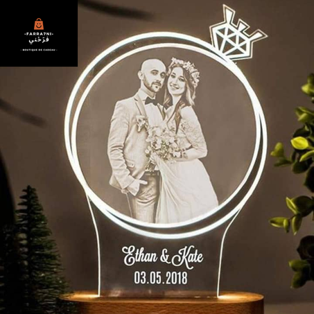 veilleuse led personnalisé avec photo