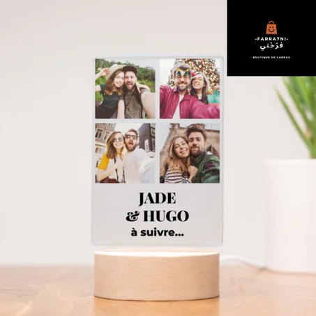 veilleuse led personnalisé avec photo