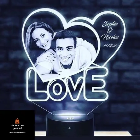 veilleuse led personnalisé avec photo