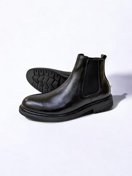 Bottes Chelsea en Cuir – Noir Brillant