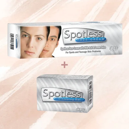 كريم للوجه للبقع + صابونة الوجه مجانا