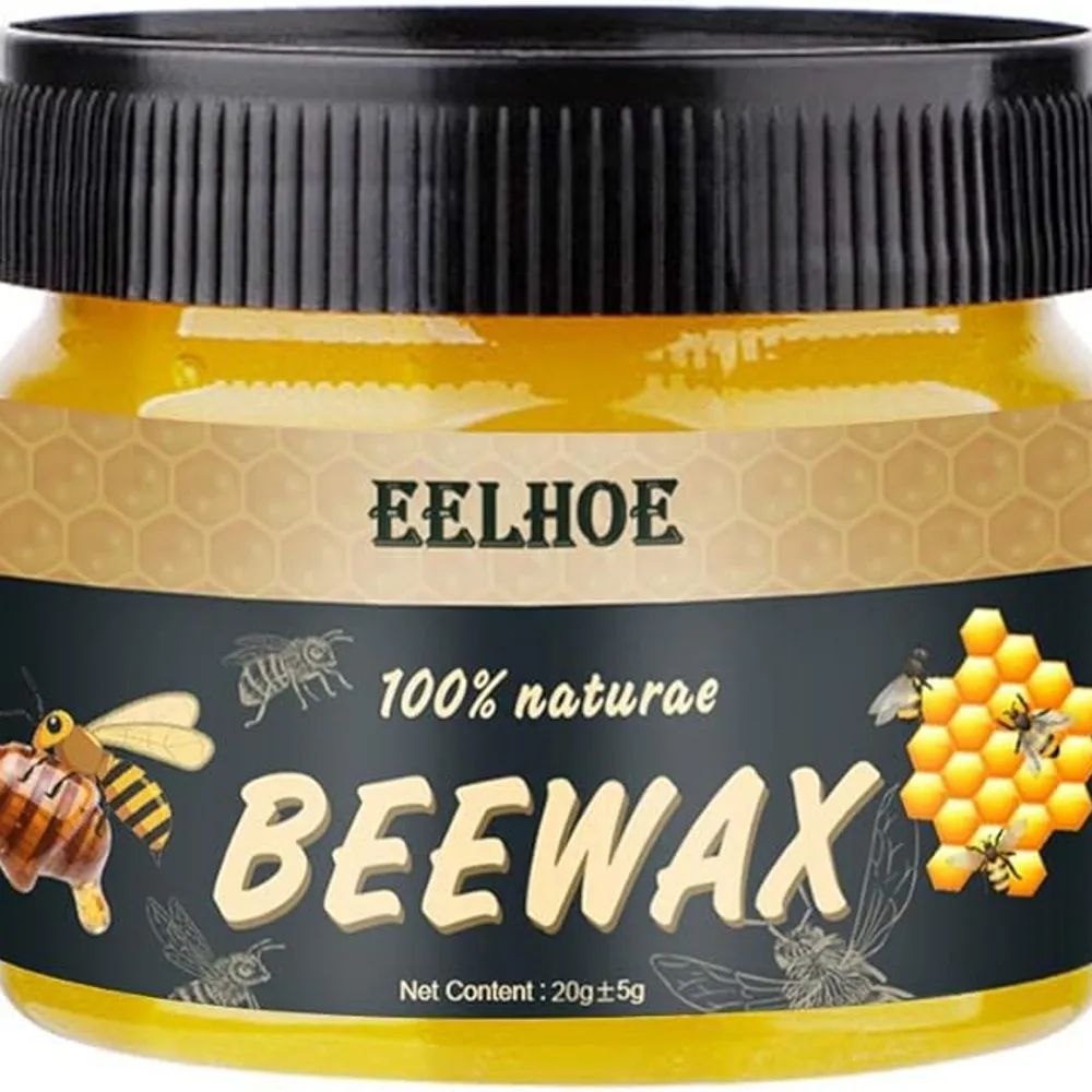• عرض ترابيزة خشب بقوائم معدن + ملمع الخشب BeeWax الاصلي