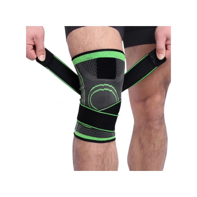 • عرض قطعتين ركبة برباط ضاغط اخضر