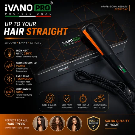 Ivano Pro Professional Hair Straightener