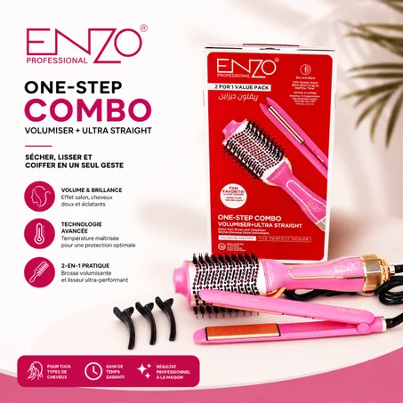 ENZO One-Step Combo – Volumizer & Ultra Straight