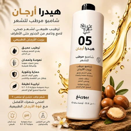HydrArgan 05 – Moisturizing Shampoo