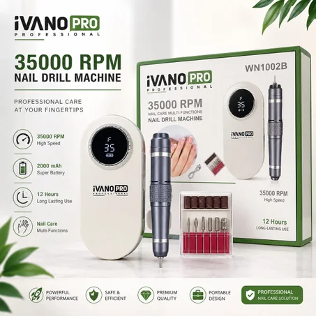 IVANO PRO WN1002B – 35000 RPM Nail Drill Machine