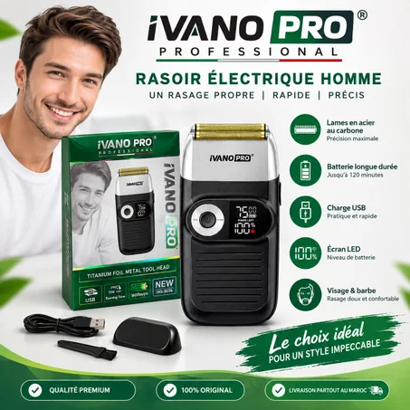 Shinon Sh-7175 Rasoir / Sculpteur Professionnel Rechargeable Avec Lames De Rechange