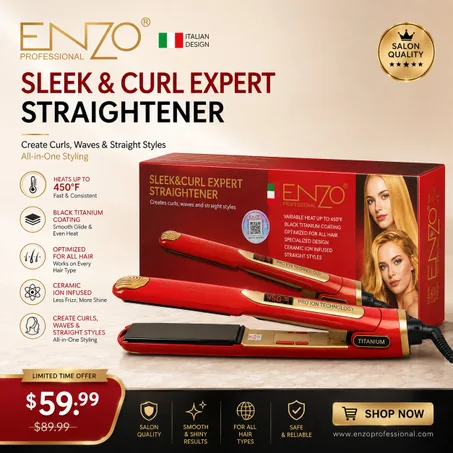 ENZO Professional Hair Straightener