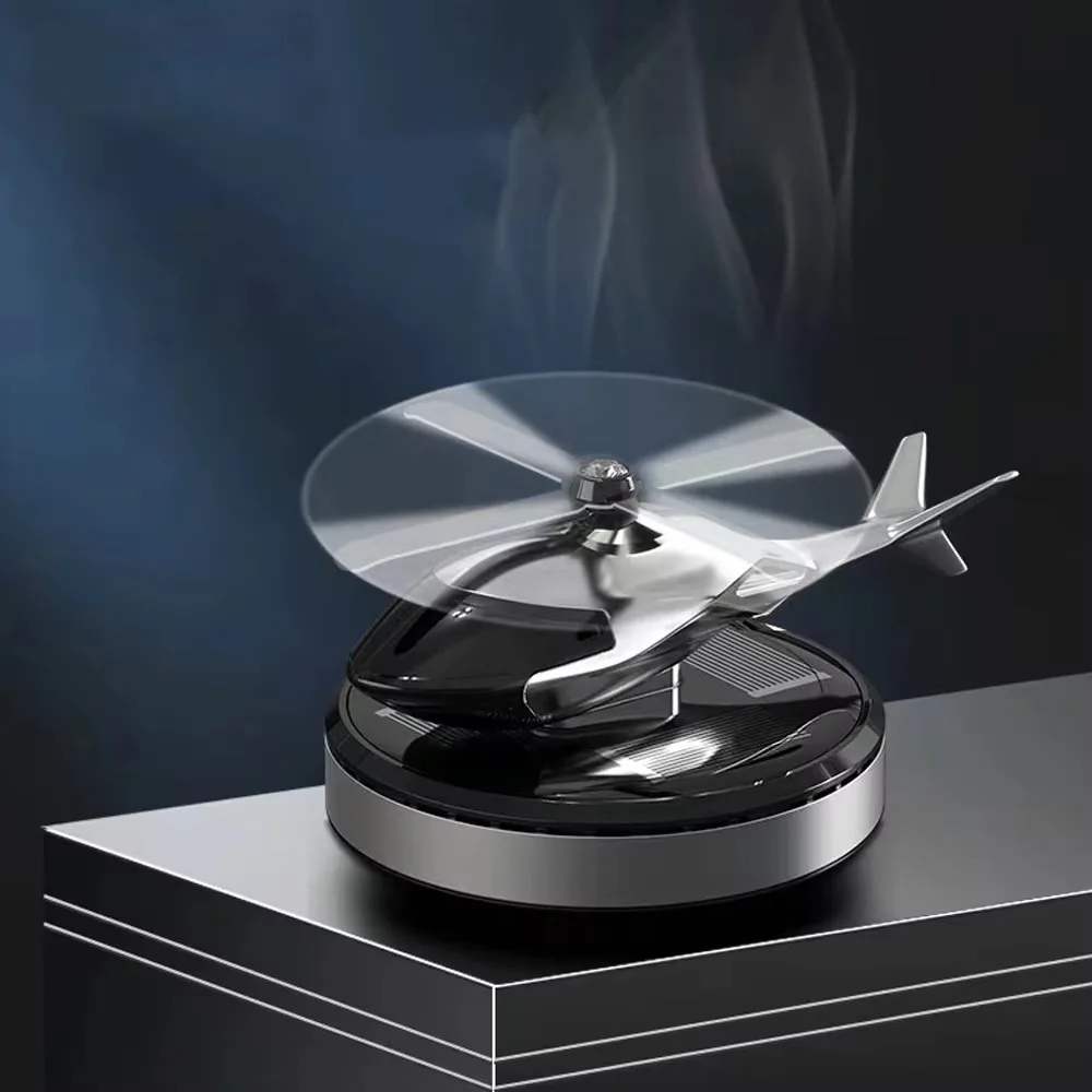 مروحية هليكوبتر: معطر هواء للسيارة يعمل بالطاقة الشمسية + توصيل مجاني لحد باب البيت والدفع عند الإستلام.