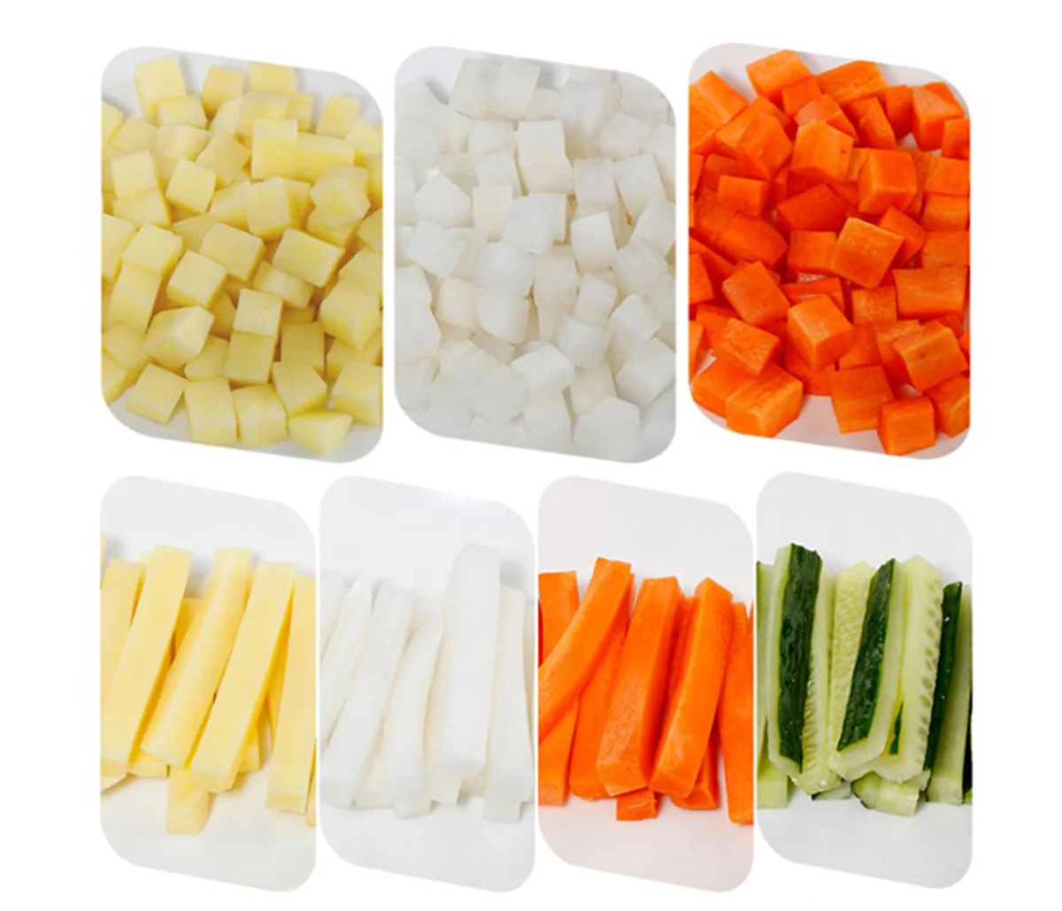 قطاعة خضروات وفواكه يدوية متعددة الوظائف + توصيل مجاني لحد باب البيت والدفع عند الإستلام.