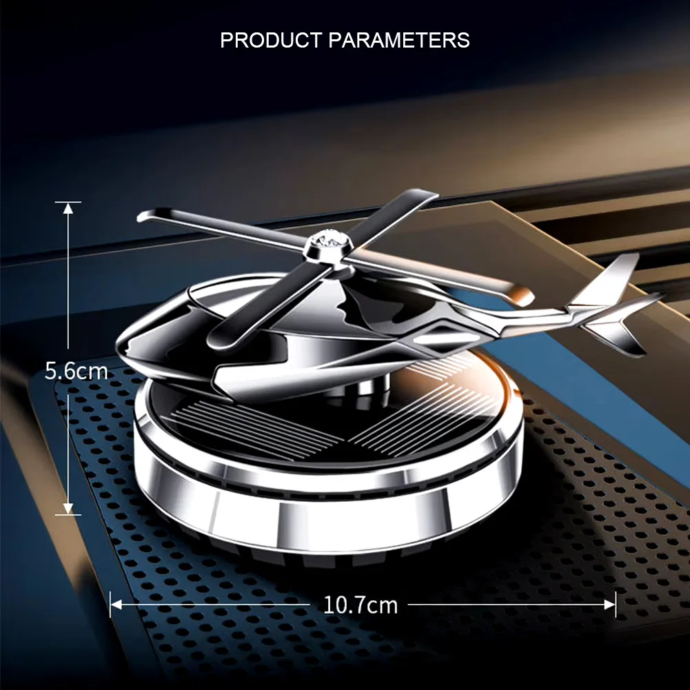 مروحية هليكوبتر: معطر هواء للسيارة يعمل بالطاقة الشمسية + توصيل مجاني لحد باب البيت والدفع عند الإستلام.