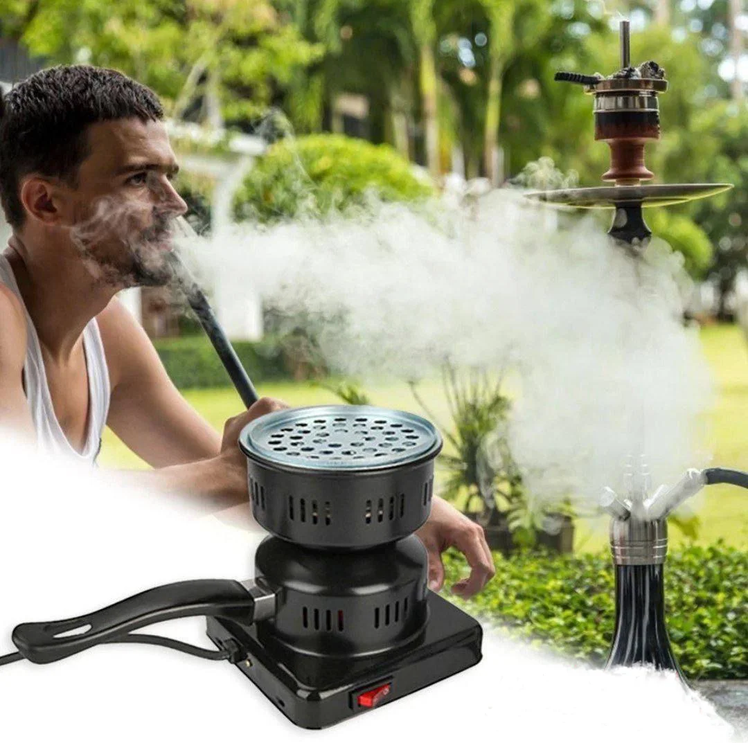 جديد سخان أحجارالشيشة، إيفا فحم، مزود بمشغل كهربائي+ توصيل مجاني لحد باب البيت والدفع عند الإستلام.