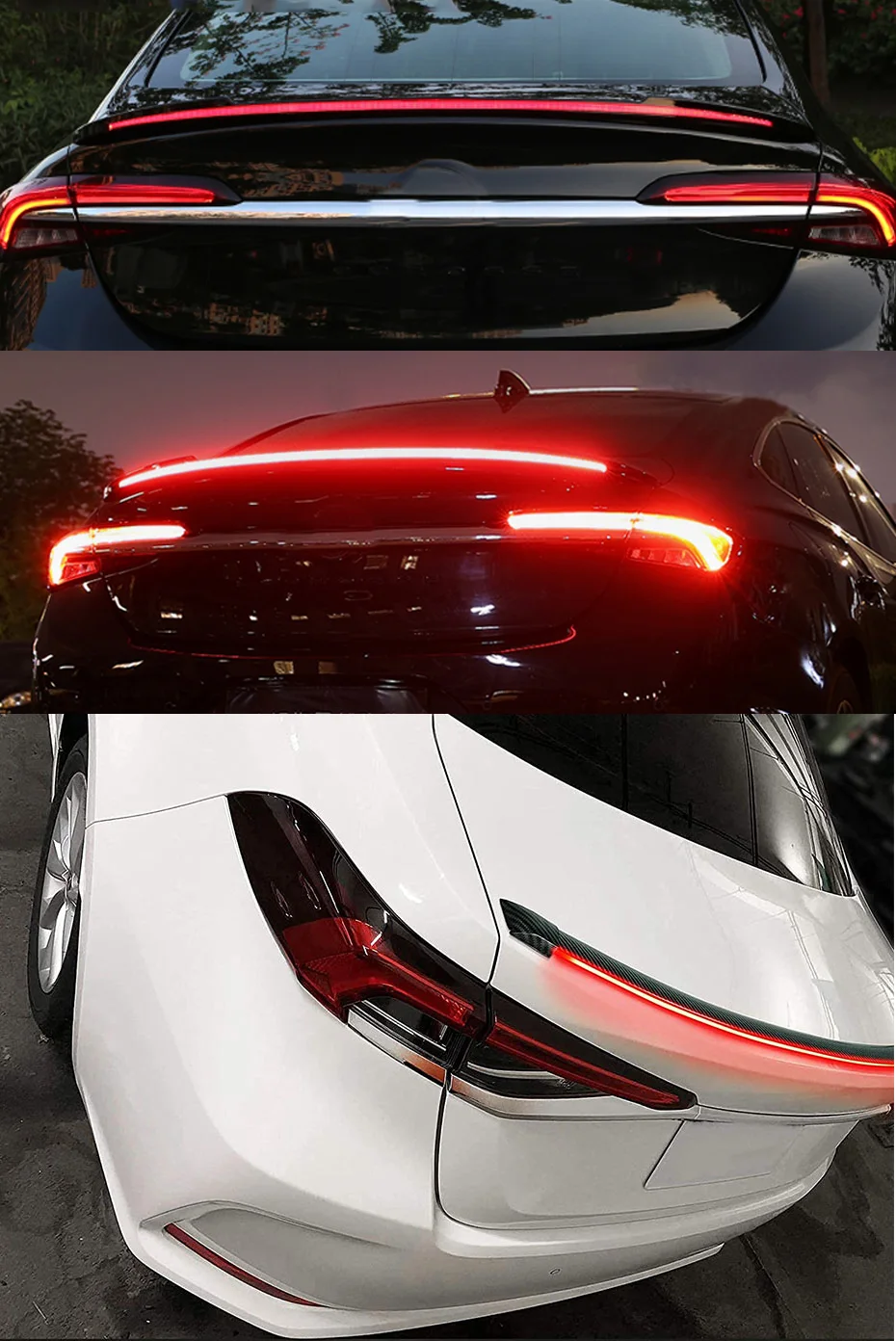 أضواء خلفية للسيارة من ألياف الكربون العالمية + توصيل مجاني لحد باب البيت والدفع عند الإستلام.