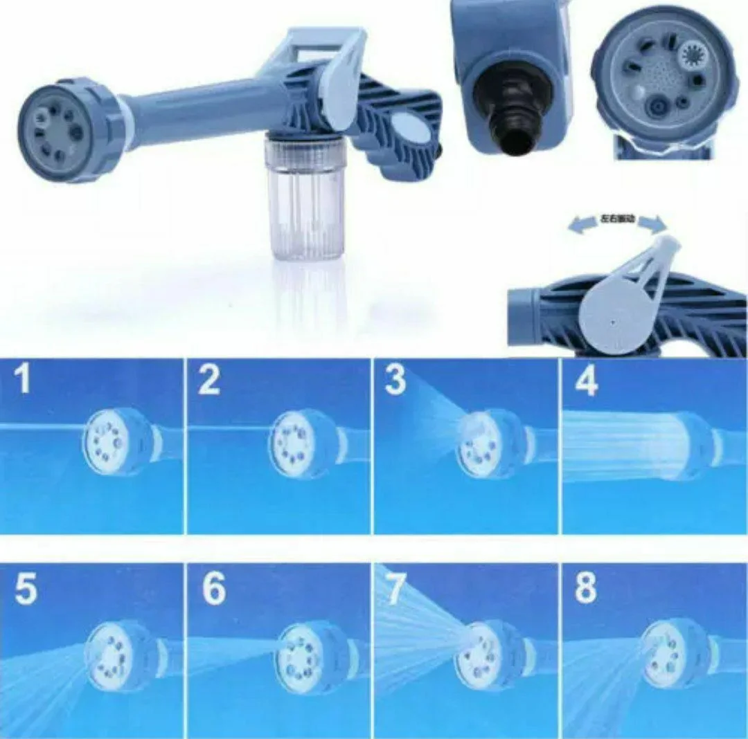 مسدس ماء عالي الضغط ، نفاث ذو 8 مستويات ، أداة تنظيف السيارات + توصيل مجاني لحد باب البيت والدفع عند الإستلام