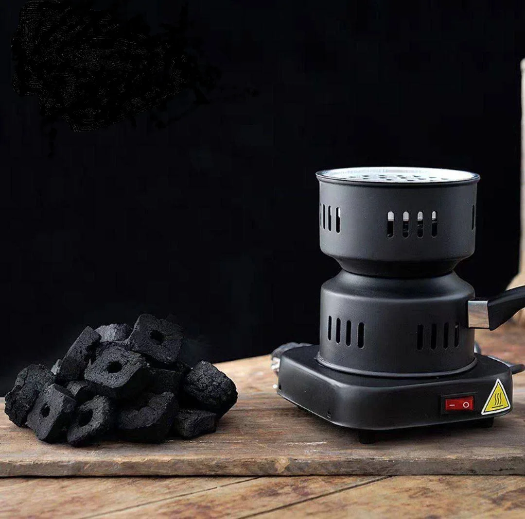 جديد سخان أحجارالشيشة، إيفا فحم، مزود بمشغل كهربائي+ توصيل مجاني لحد باب البيت والدفع عند الإستلام.