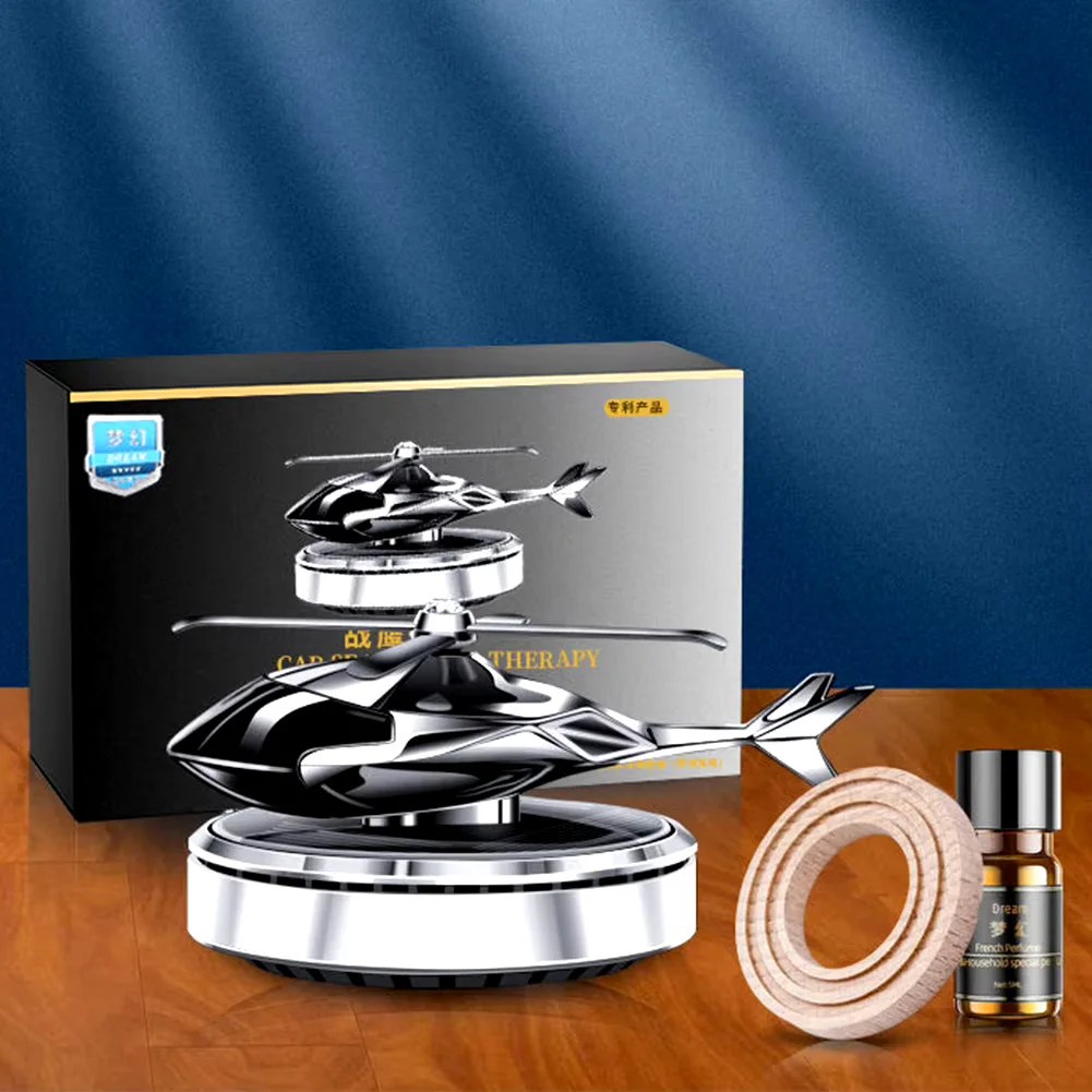 مروحية هليكوبتر: معطر هواء للسيارة يعمل بالطاقة الشمسية + توصيل مجاني لحد باب البيت والدفع عند الإستلام.