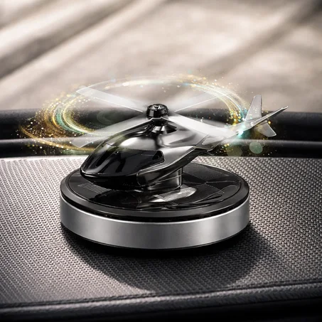 موزّع عطر السيارة الشمسي بتصميم الهليكوبتر