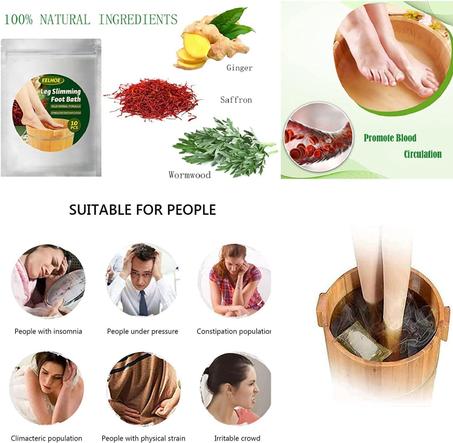 بودرة حمام القدم لتنحيف الساقين