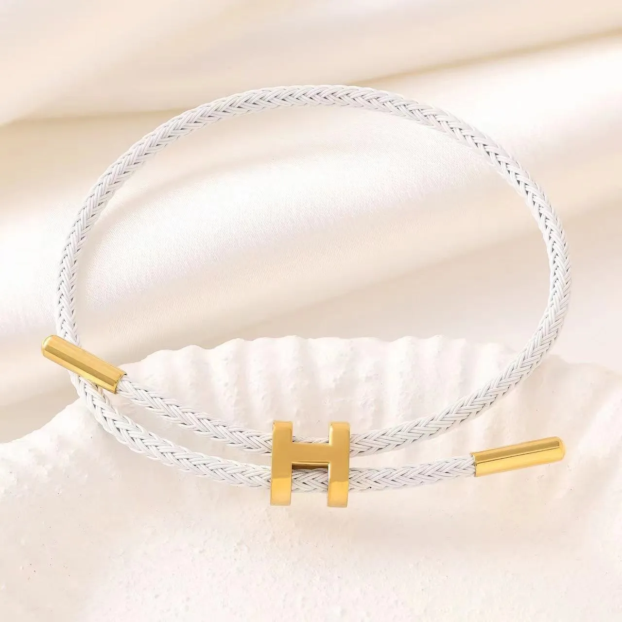 White Hermes Bracelet | Luxury Unisex Bracelet