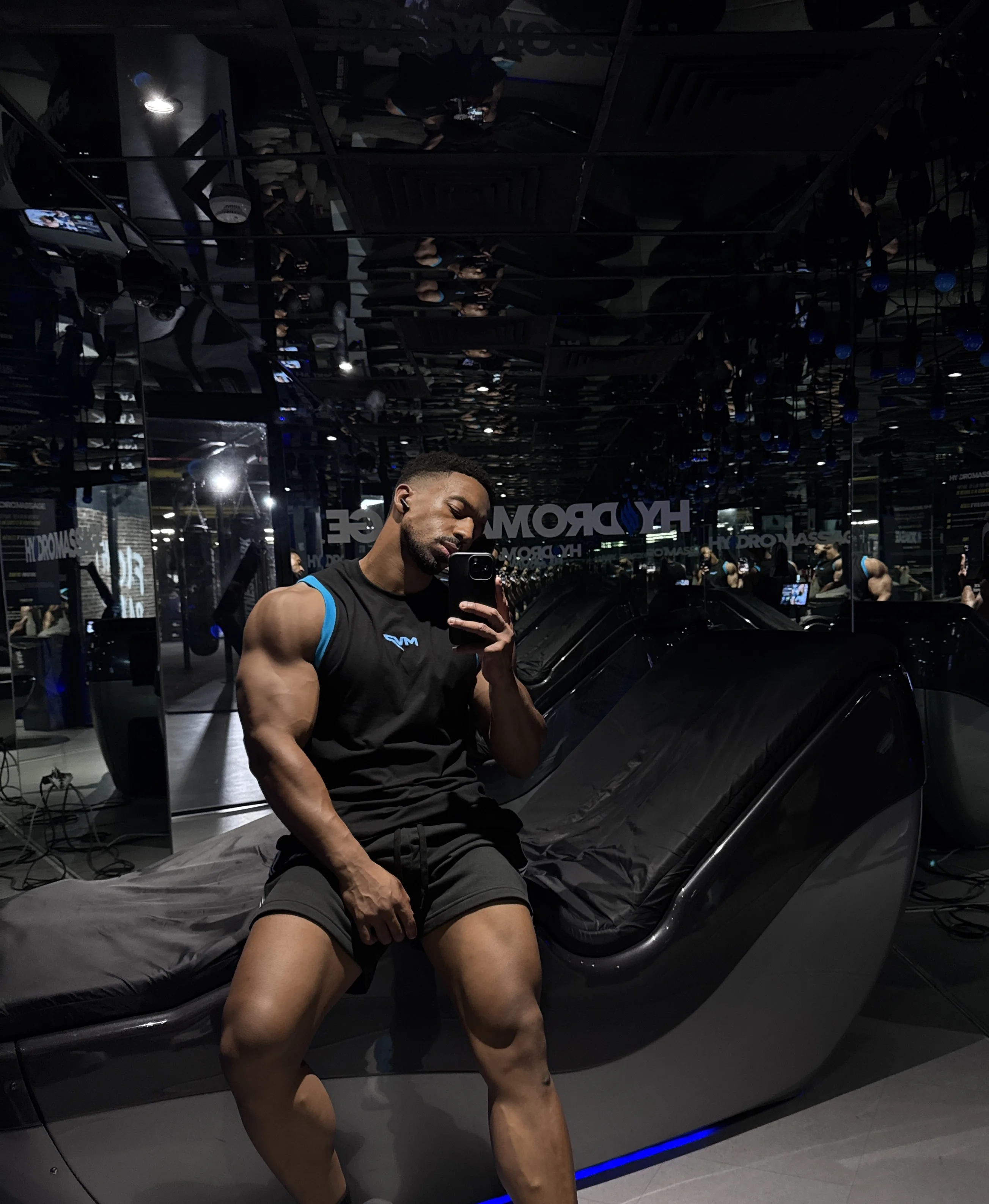 MVP Elite Force Gym Tank Top Black & Blue