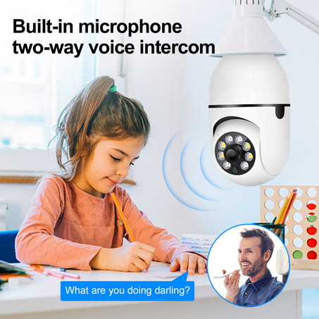 caméra ampoule panoramique wifi 360° hd