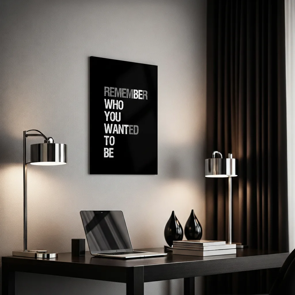 Remember who you wanted to be