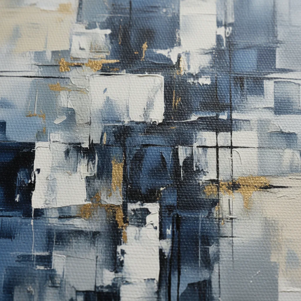 Abstraction Azur & Or