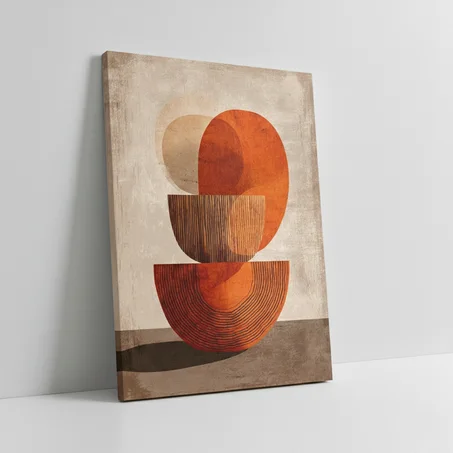 Abstraction Terre de Sienne