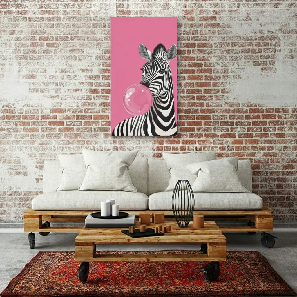 Zèbre au Bubble-Gum