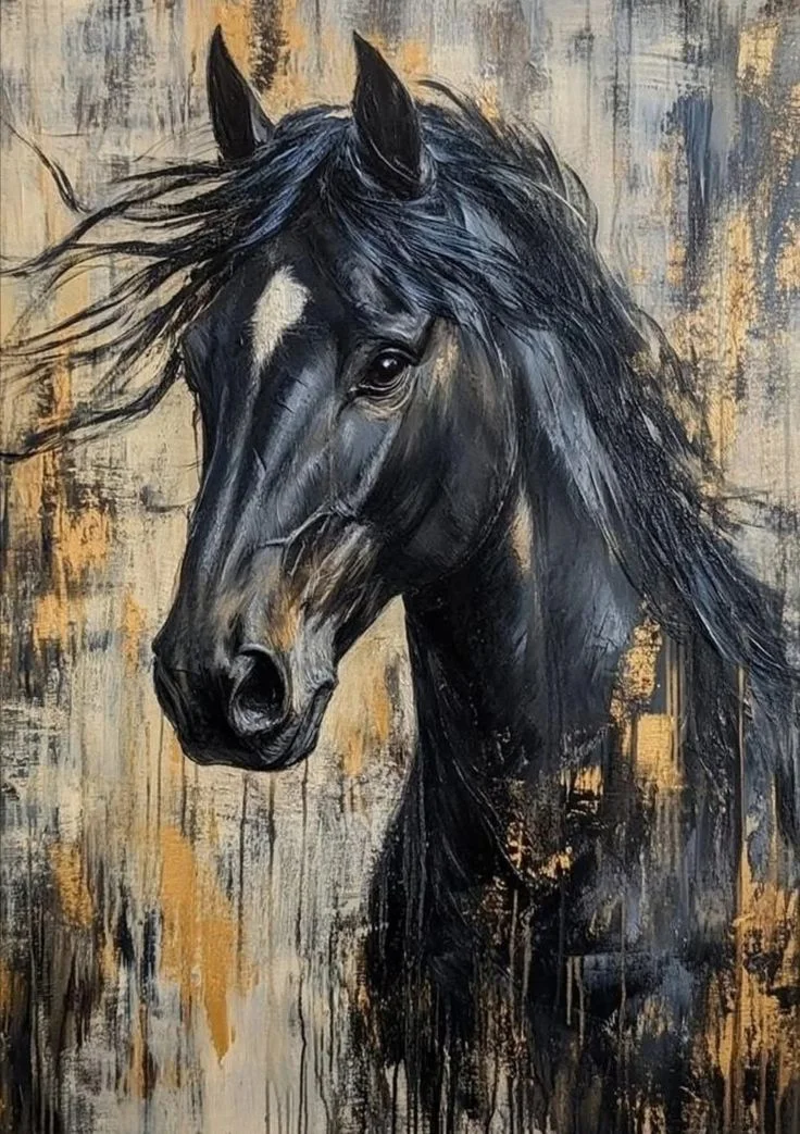 cheval noir