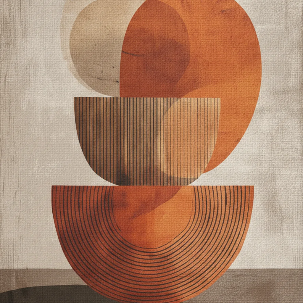 Abstraction Terre de Sienne