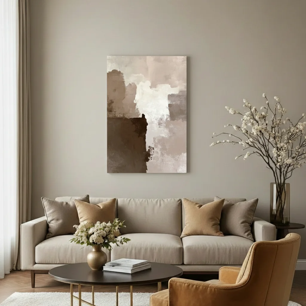 Abstraction Sépia & Or