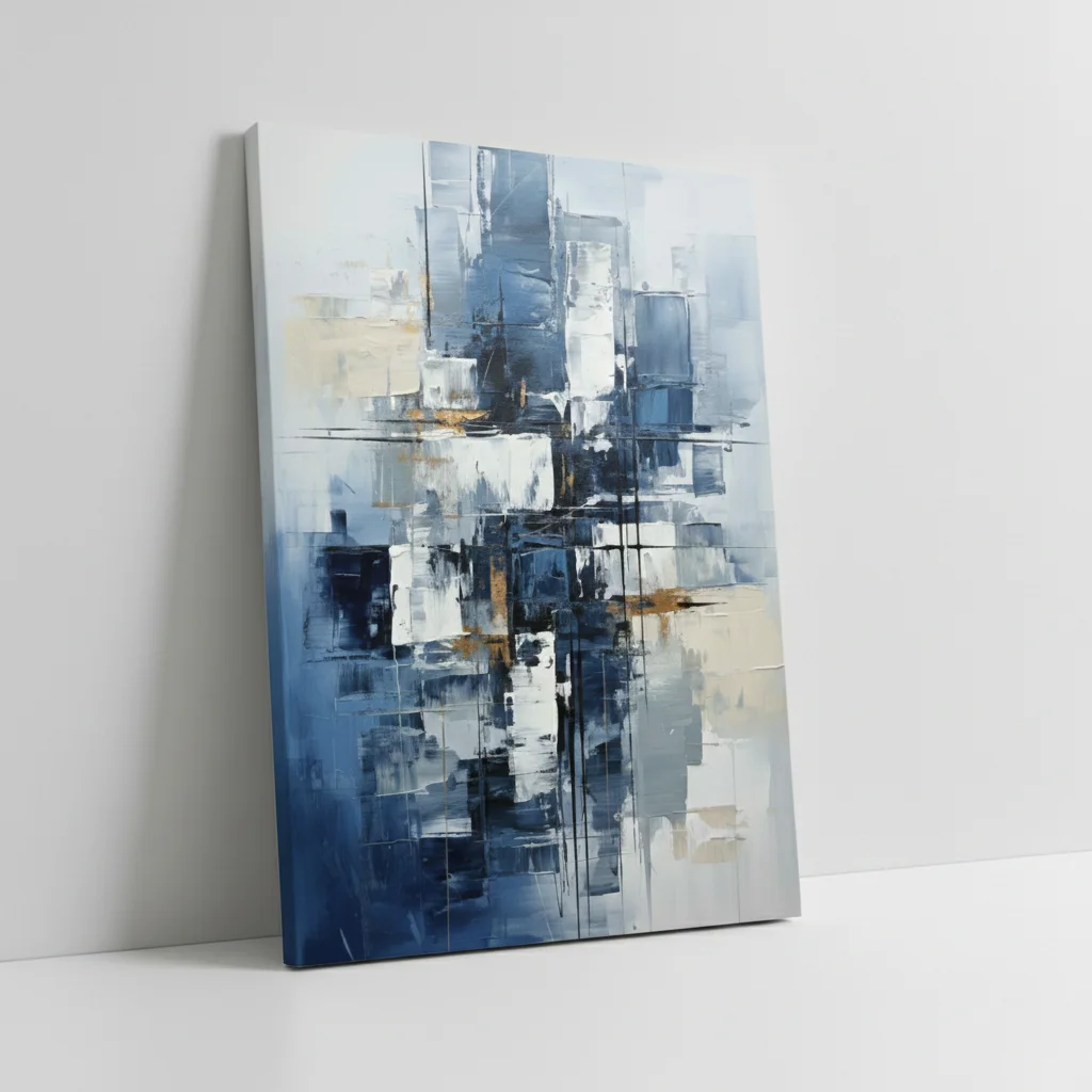 Abstraction Azur & Or