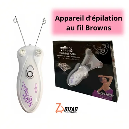 appareil epilation au fil browns