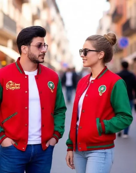 جاكيت مغربي 🇲🇦 لعشاق المنتخب والأناقة