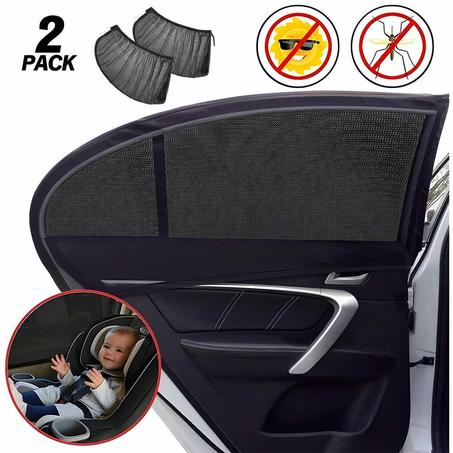 Rideaux Pare-soleil Latéral pour Voiture 2Pcs