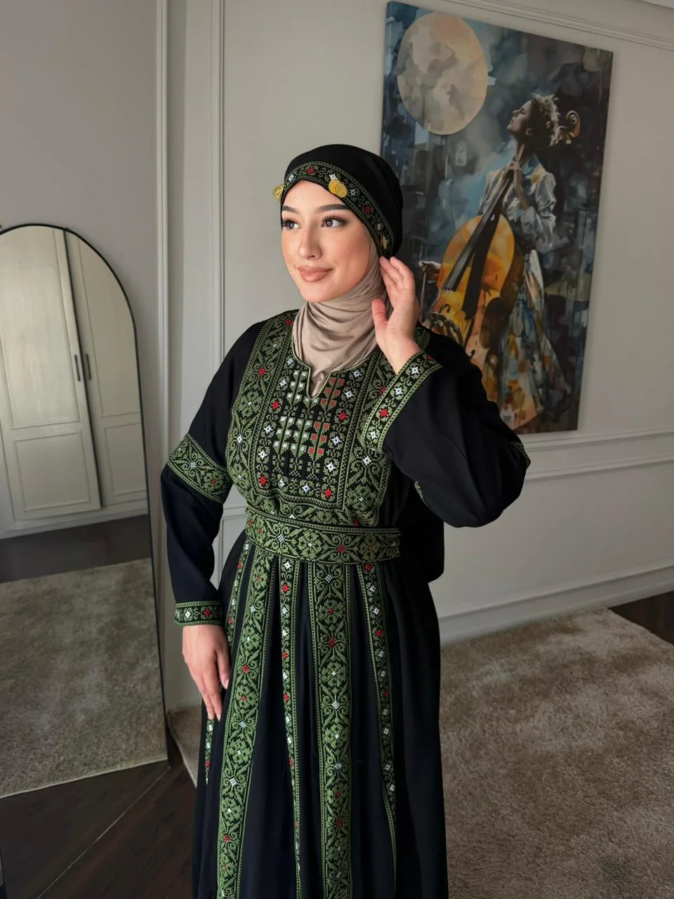 Palestinian Embroidered Kaftan