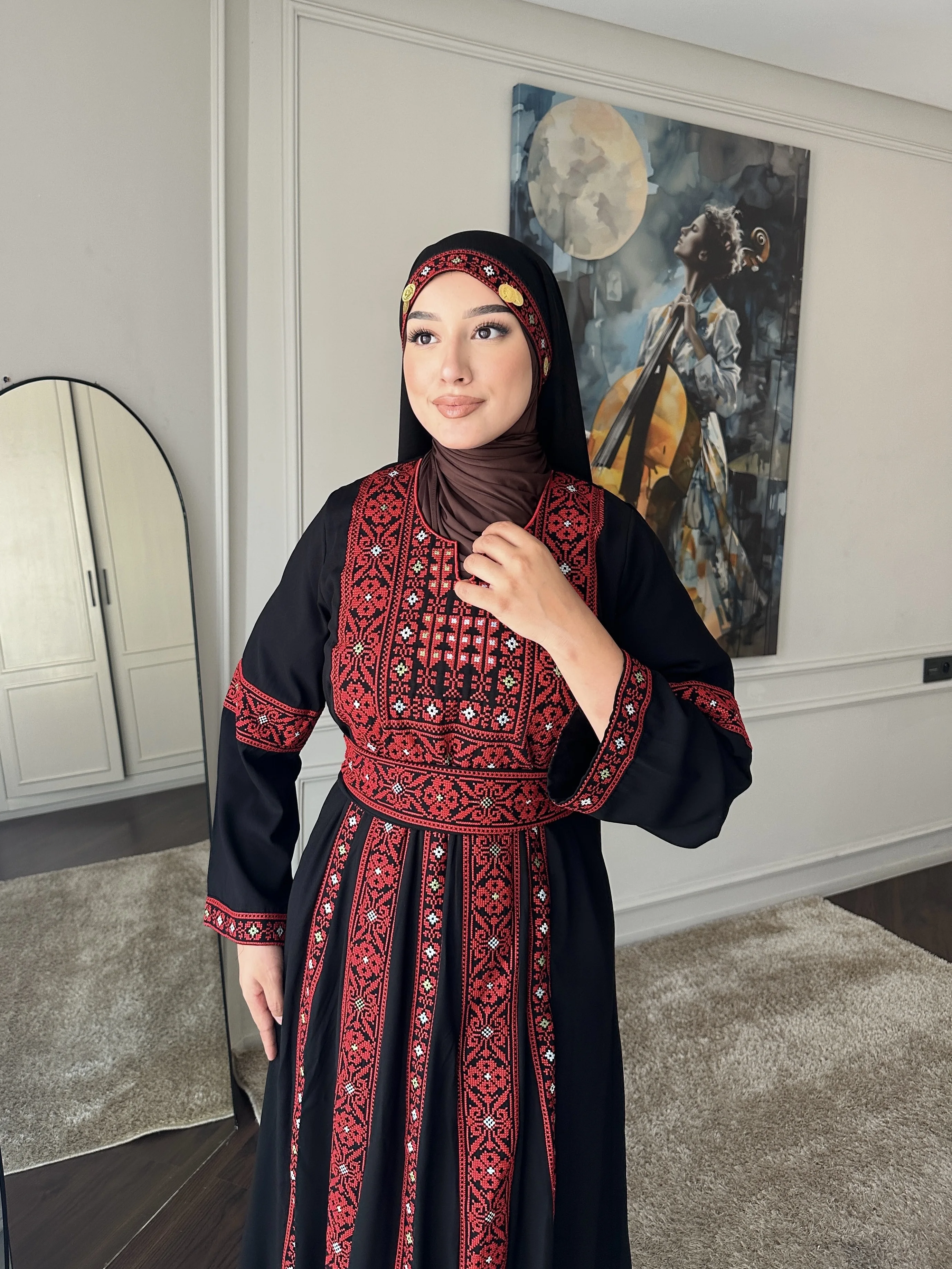 Palestinian Embroidered Kaftan