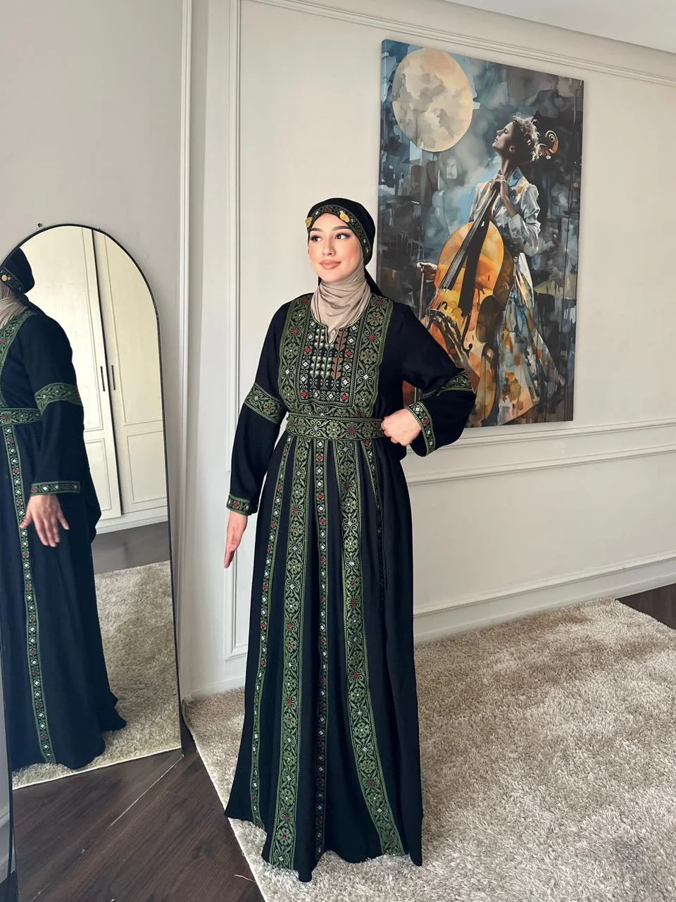 Palestinian Embroidered Kaftan