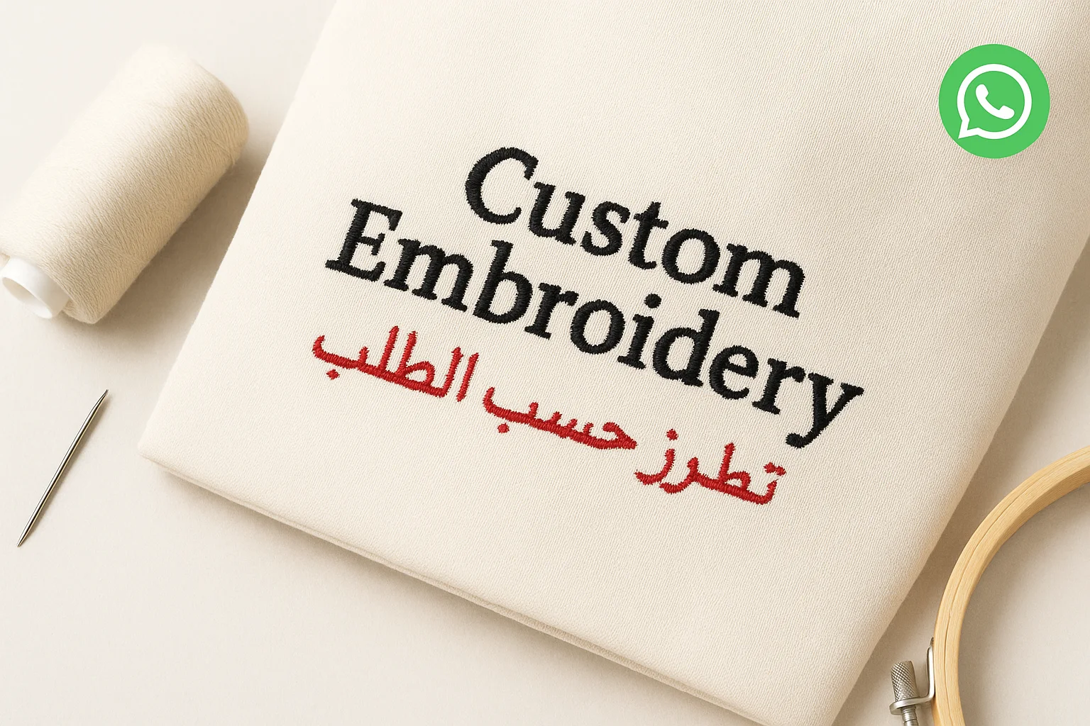 Custom Embroidery-تواصل واتس اب
