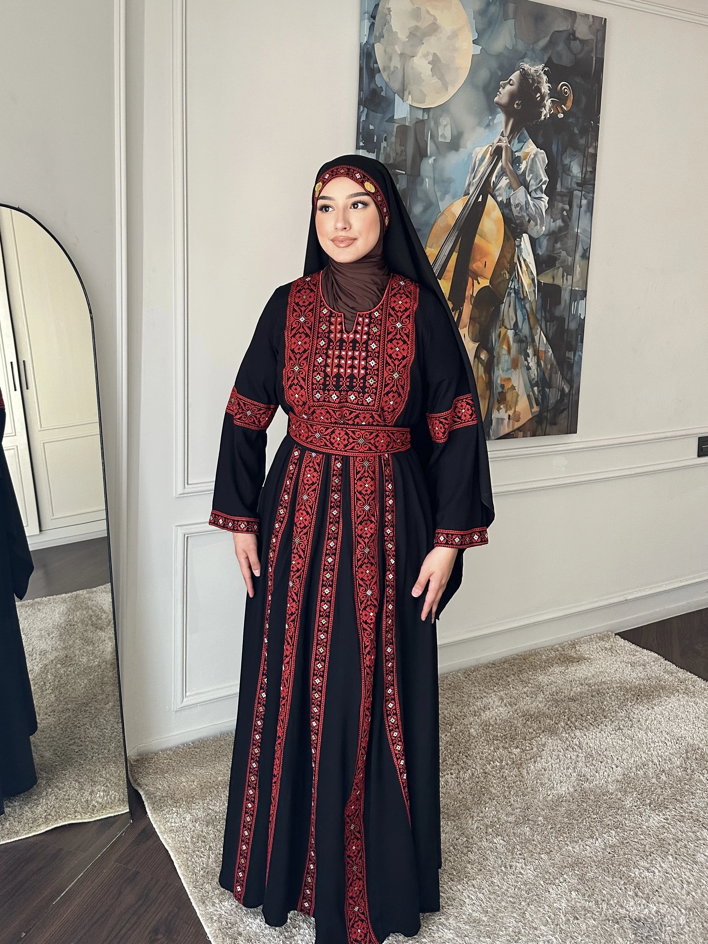 Palestinian Embroidered Kaftan