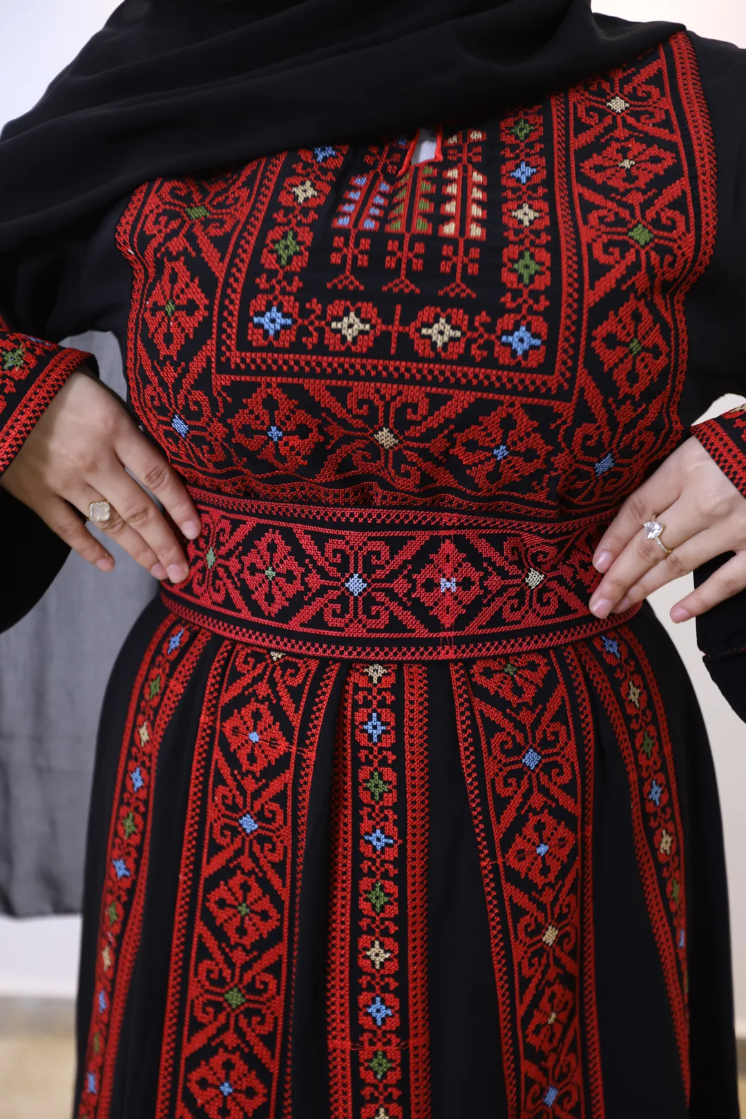 Palestinian Embroidered Kaftan