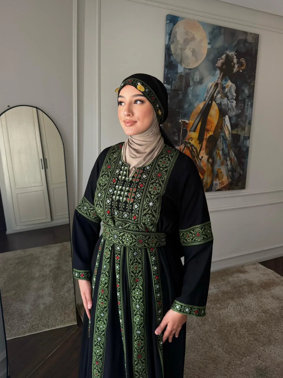 Palestinian Embroidered Kaftan